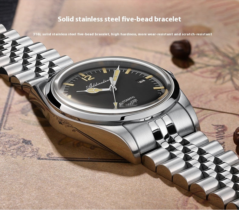 316L Stainless Steel Automatic Mechanical Watch