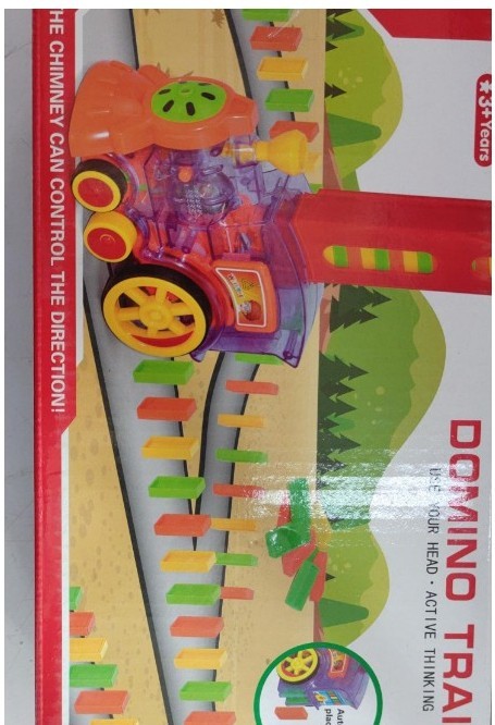 DOMINO TRAIN JOYS TOY JOYS PUZZLE A MAȘTE ELIBERARE AUTOMATĂ LICENȚIE LICENȚIE ELECTRIC BLOCELE