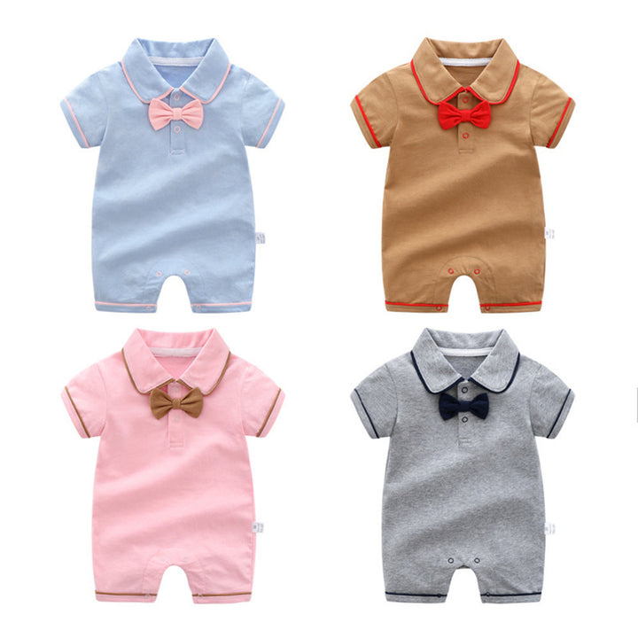 Baby Jumpsuit Thin Clothing Short Sleeve Crawler