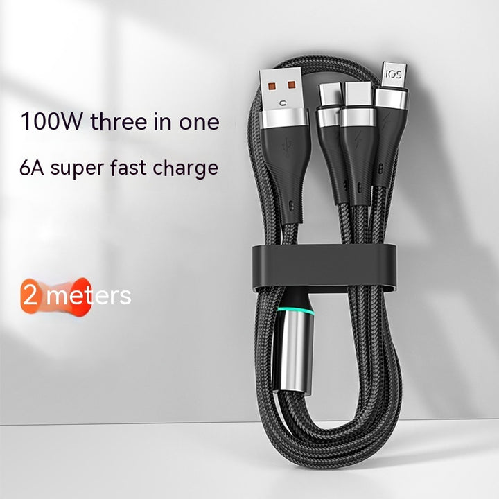 3-in-1 6A Fast Charging Data Cable