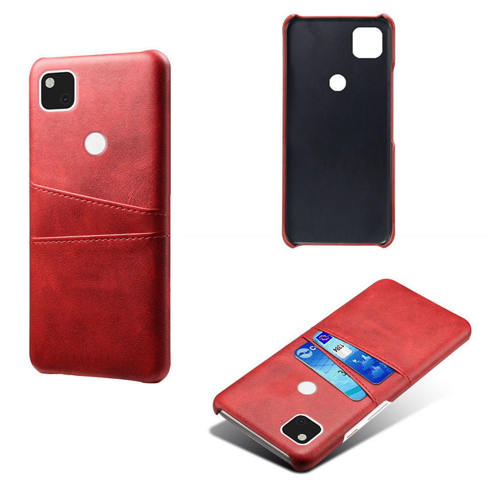 Applicable To Pixel4a Phone Case Pixel 4A Mobile Phone Double Card Protection Leather Case