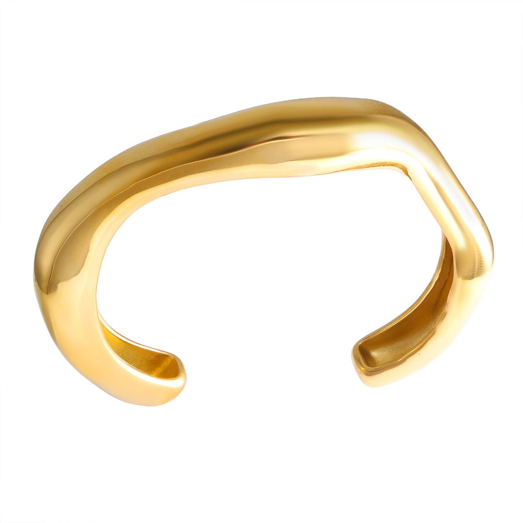 Fashion Women's Simple Glossy Curved C- Shaped Bracelet