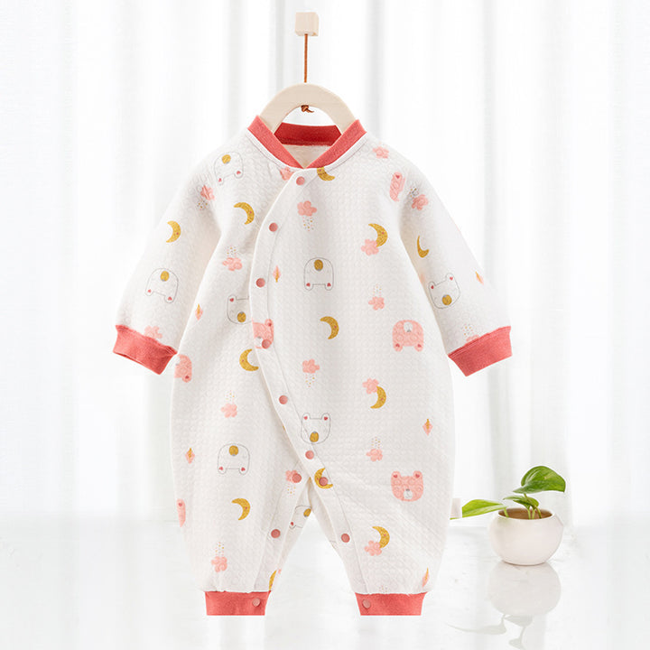 Bumbac Clip Termal Silk Onesie nou -născuți haine pentru bebeluși