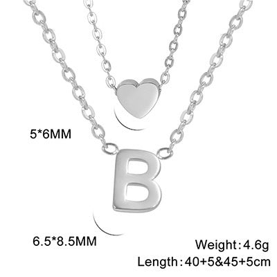 Elegant And Fashionable, Carefully Shaped 26 Letter Necklace