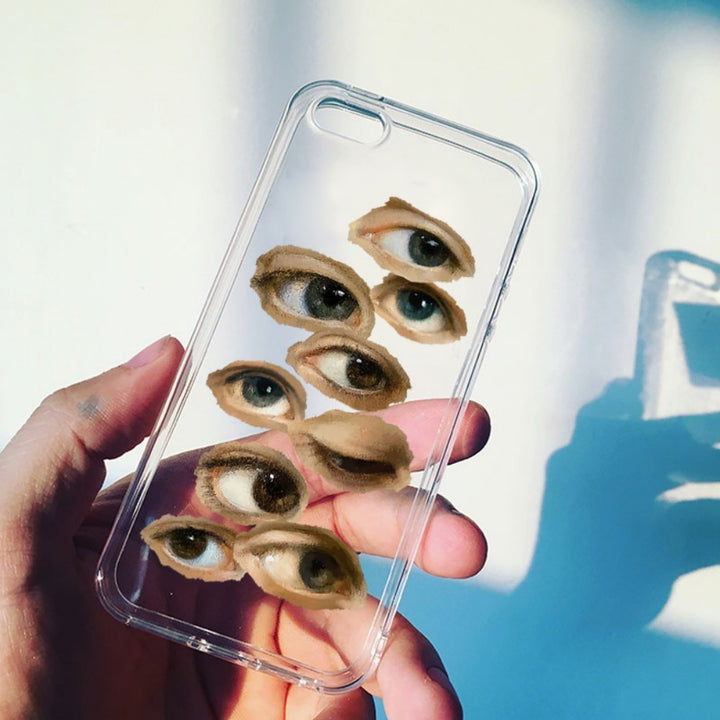 Hand Drawn Eye Soft Phone Case