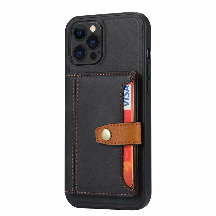 Fashion Personality Mobile Phone Card Leather Case