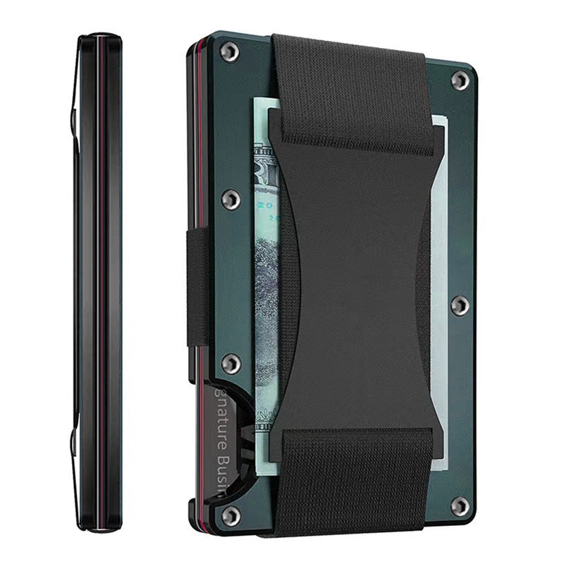 Metal Carbon Fiber Wallet Anti-theft Brush