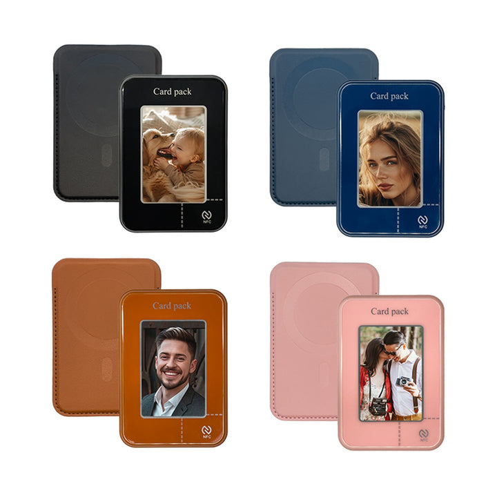 E-ink Screen Card Holder Magnetic Bracket Phone Case