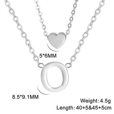 Elegant And Fashionable, Carefully Shaped 26 Letter Necklace