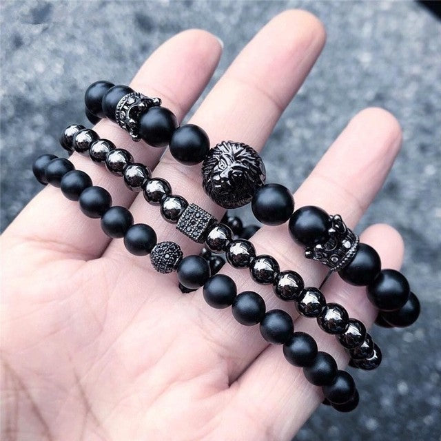 Men Bracelet Sets Trendy Handmade Classi