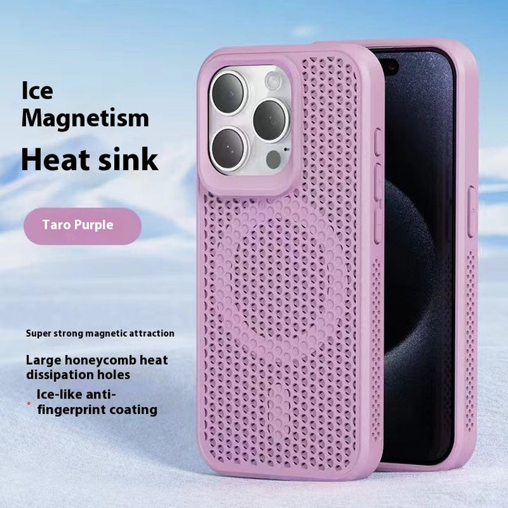 Carcasă de telefon magnetic cu plasă de fagure simplă