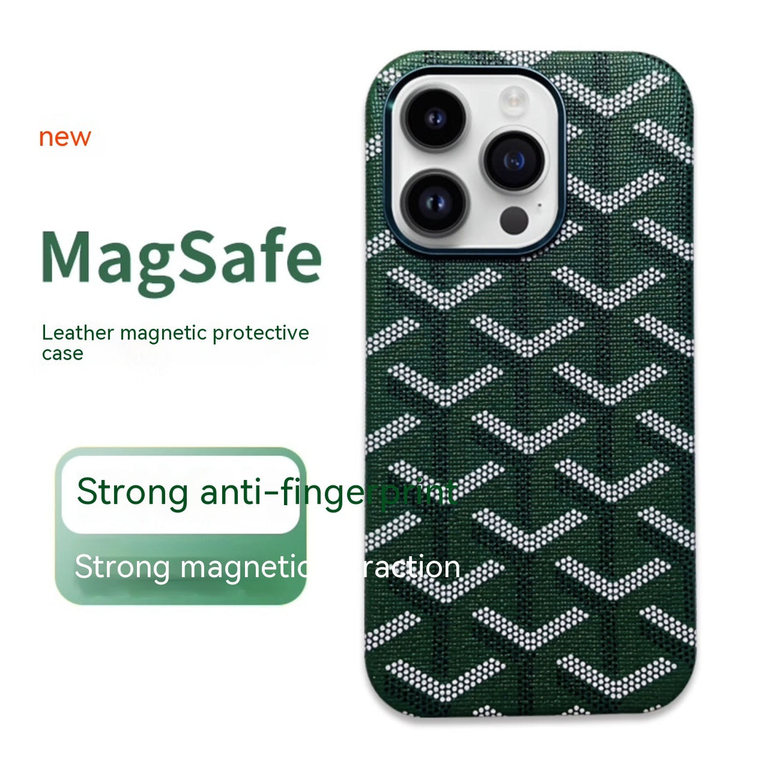 Leather Phone Case Magnetic All-inclusive Drop-resistant Protective Case