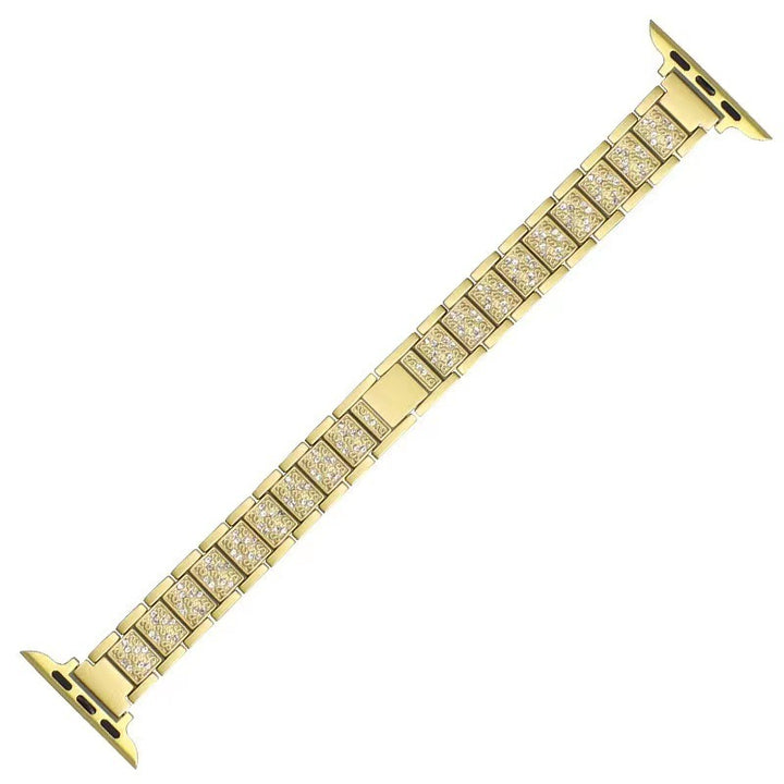 Three Beads Full Diamond Small Waist Strap Alloy Strap