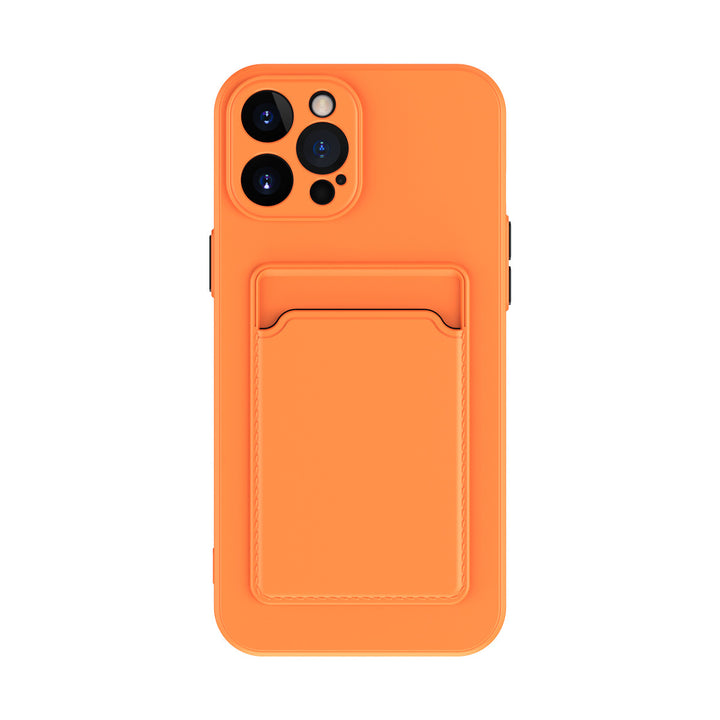 Simple Pure Color Liquid Silicone Phone Case