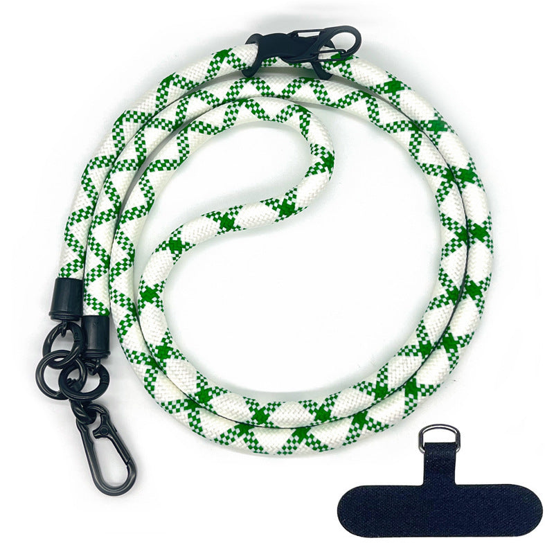 10 mm Climbing Rope Telefon mobil Garnitură Lankard Garnitură reglabilă Crossbody Telefon mobil curea cu Curea de cameră cu curea de cameră anti-pierdere a gâtului