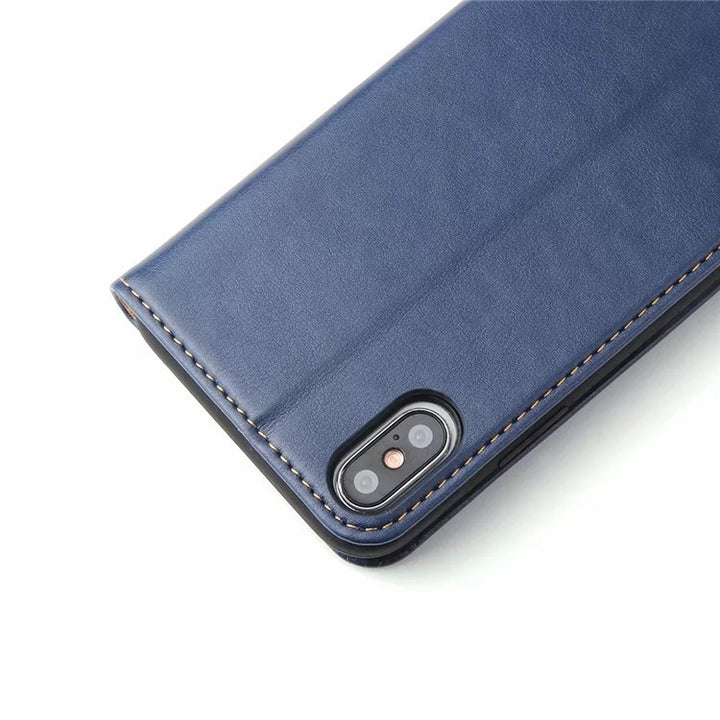 Clamshell Leather Phone Case