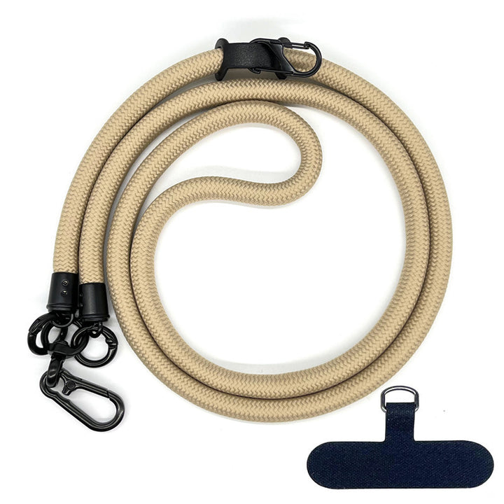 10 mm Climbing Rope Telefon mobil Garnitură Lankard Garnitură reglabilă Crossbody Telefon mobil curea cu Curea de cameră cu curea de cameră anti-pierdere a gâtului