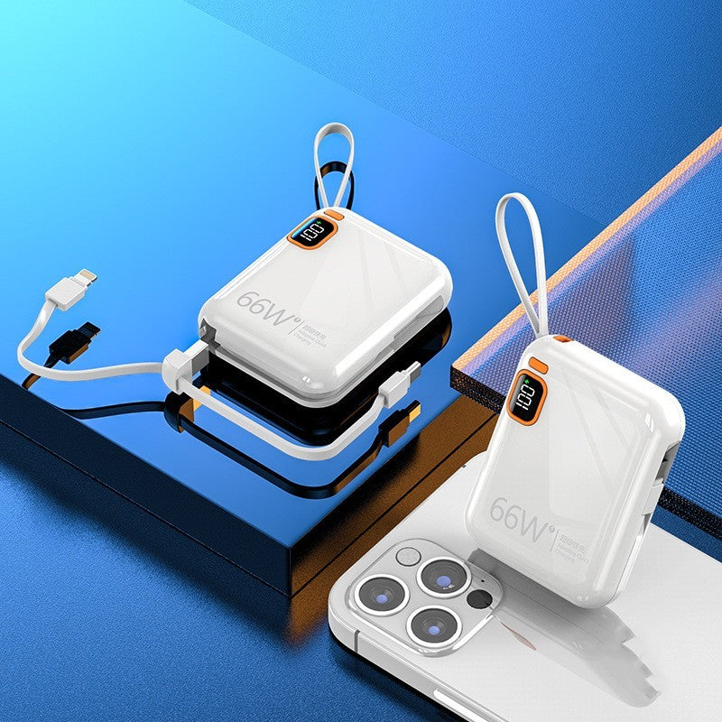 Mini Built-in Cable Bidirectional Fast Charging Mobile Power Supply