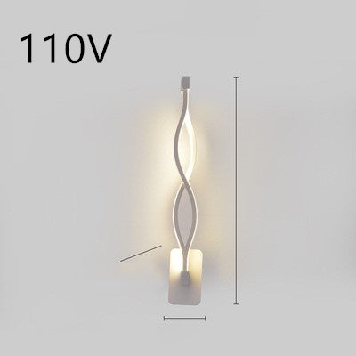 Lampa de perete cu LED -uri nordic lampa noptieră pentru dormitor minimalist