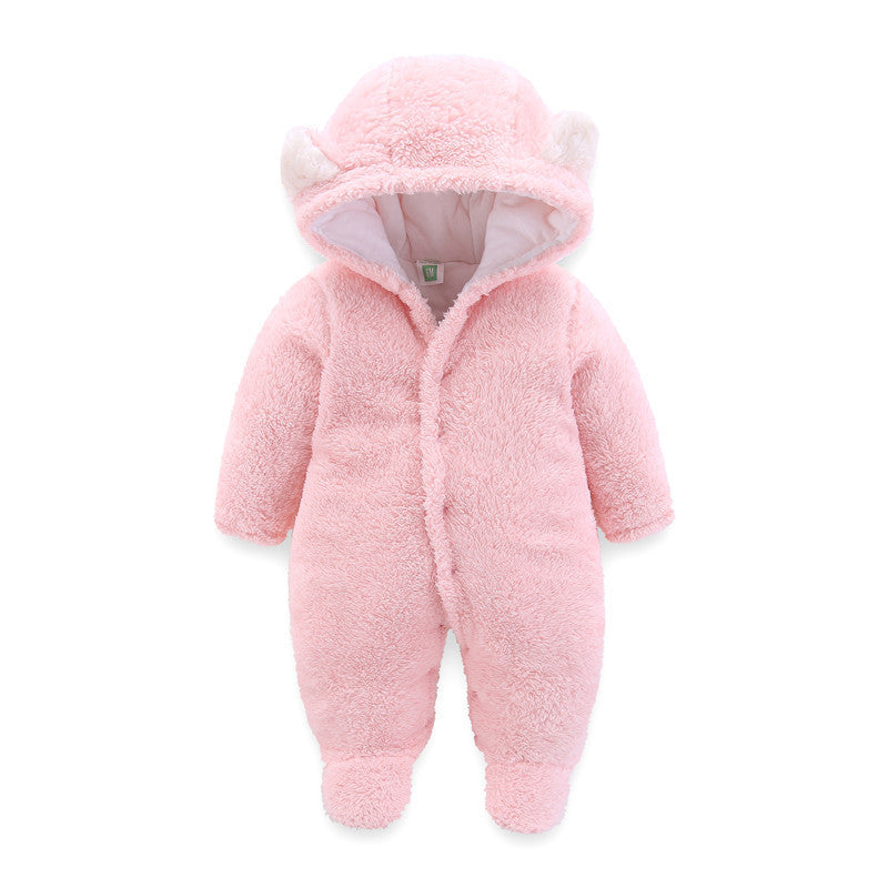 Winter Baby Jumpsuit Newborn Warm Thick Baby Romper