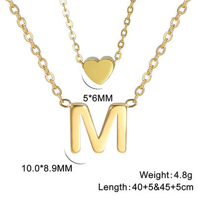 Elegant And Fashionable, Carefully Shaped 26 Letter Necklace