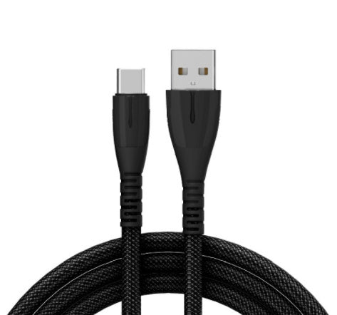 Cablu de încărcare rapidă QC30 de încărcare a telefonului mobil împletit din nylon cablu USB cu lumină indicator