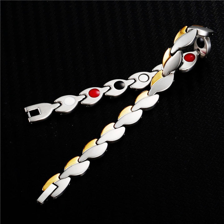 Leaf-like 4-in-1 Magnet Bracelet Radiation Protection