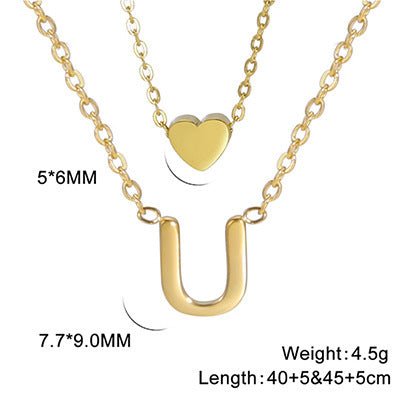 Elegant And Fashionable, Carefully Shaped 26 Letter Necklace