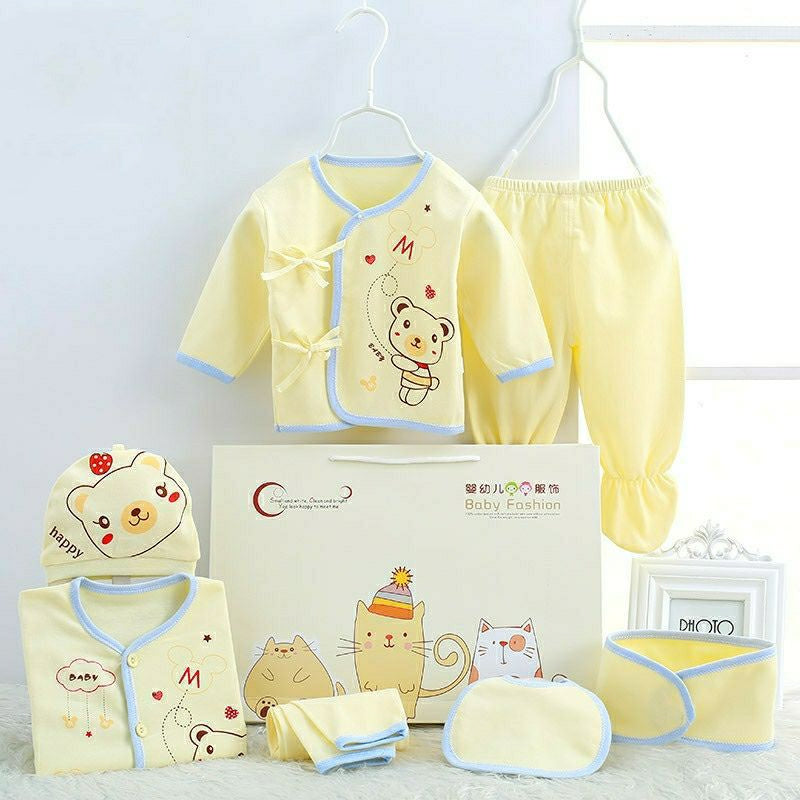 Pure Cotton Baby Clothes Spring And Autumn Summer Children Gift Box Set