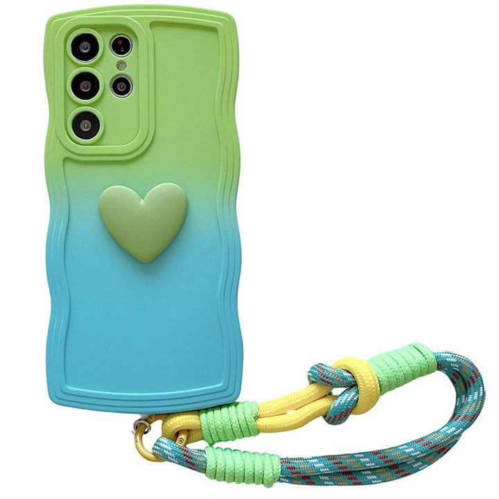 Potrivit pentru S24ultra Phone Case A73 Love S23 Lanyard