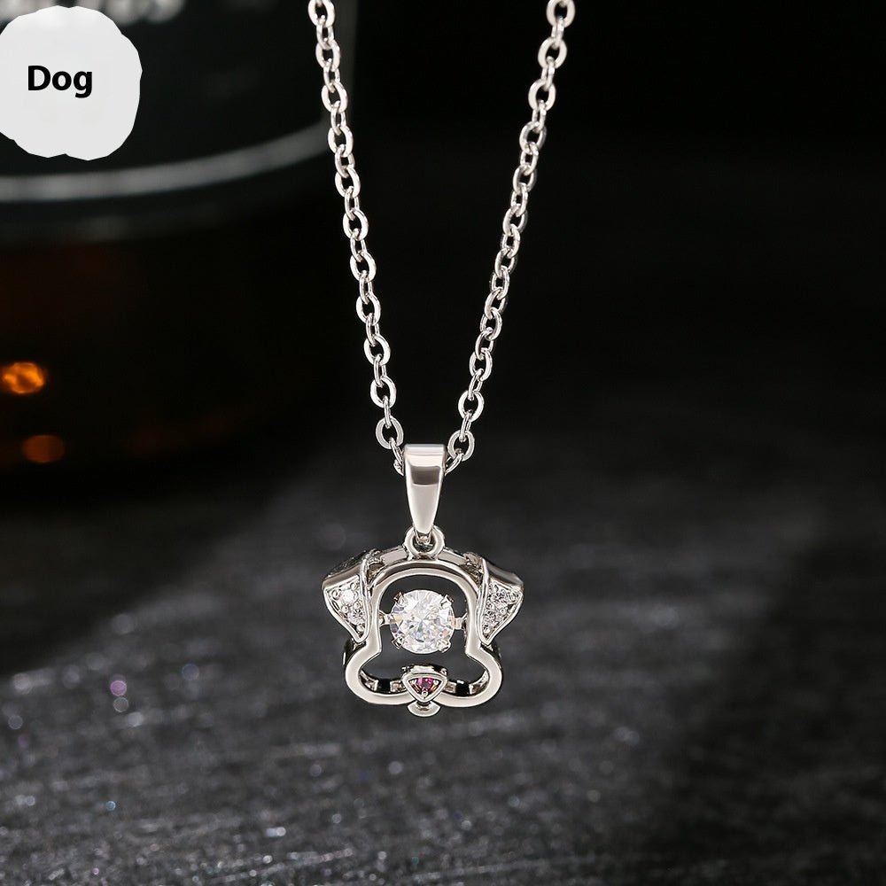 Ins Zodiac Smart Necklace Micro-inlaid