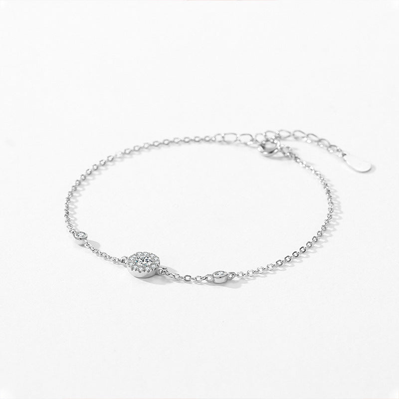 Full Diamond Thin Bracelet Temperament Personality