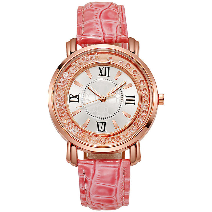 Quicksand Beads Watch Female Belt Quartz Watch