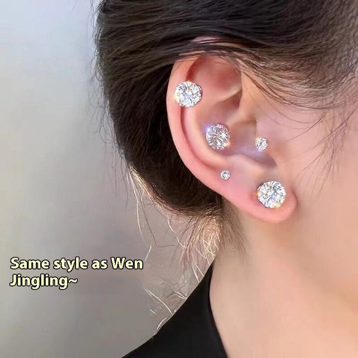 Non-pierced Magnetic Stud Earrings For Women Ear Clip