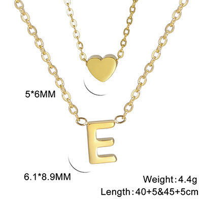 Elegant And Fashionable, Carefully Shaped 26 Letter Necklace