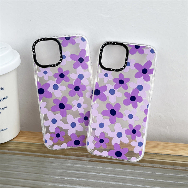 Purple Flowers For Ip13Pro Mobile Phone Case