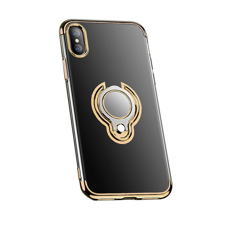 Magnetic Ring Electroplating Car Phone Case