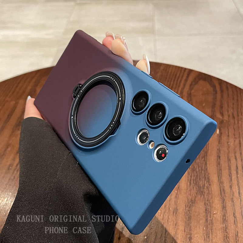 Creative Built-in Lens Film Gradient Magnetic Phone Case