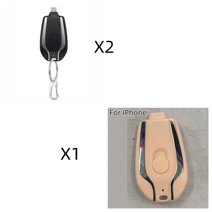 1500mAh Mini Power Pod Pod Cheychain încărcător cu tip-C ultra-compact mini pachete de baterii de încărcare rapidă de rezervă de rezervă