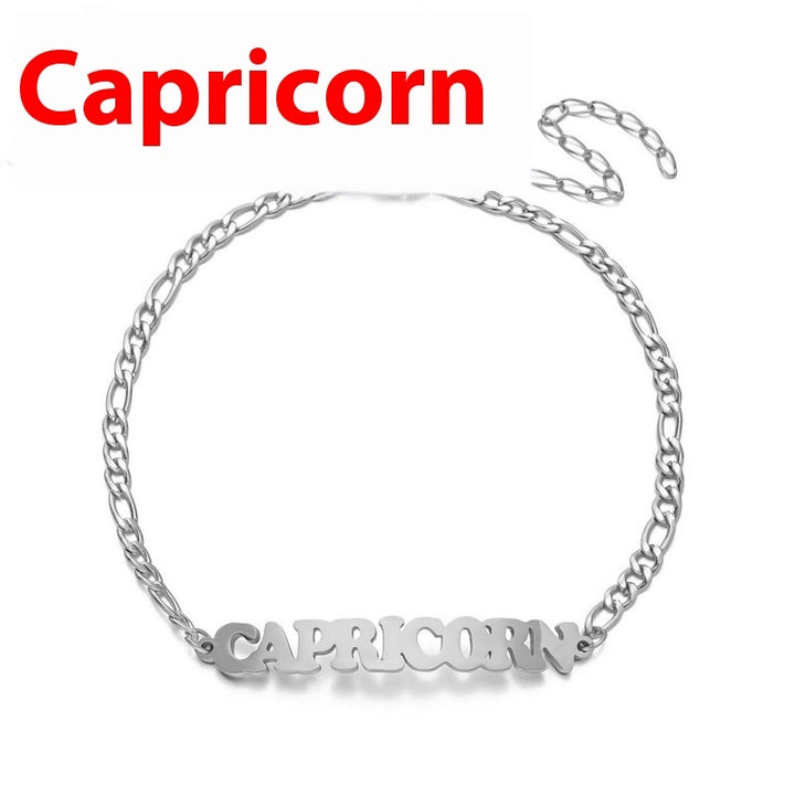 Bracelet Fashion Stainless Steel Twelve Constellation