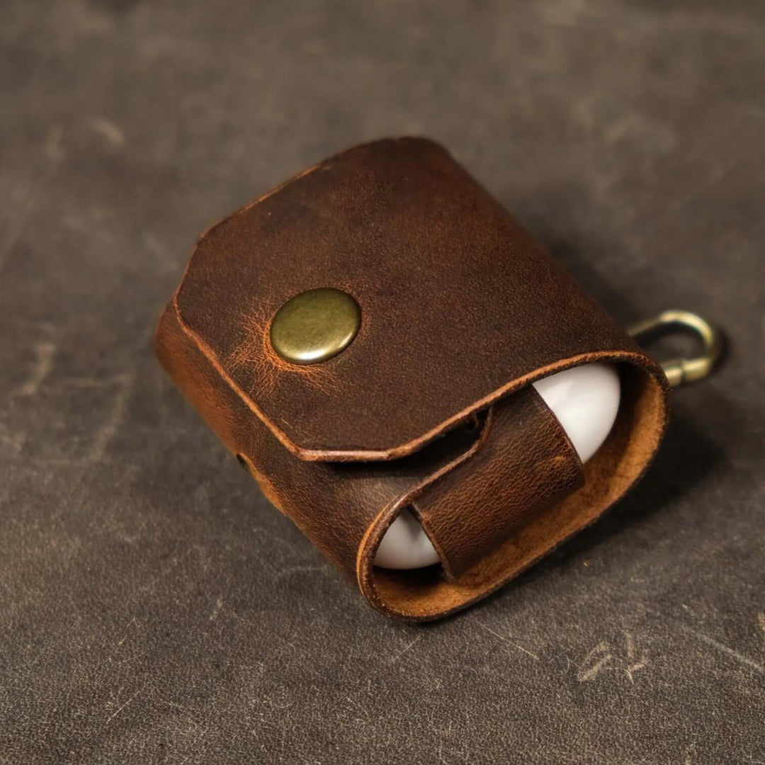 Apple Airpods Pro Handmade Leather Case Taba