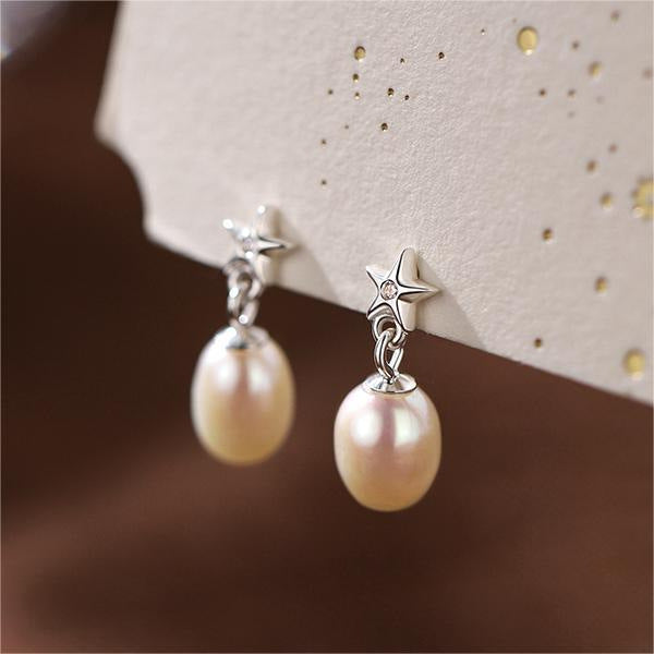 Fashion Star Pearl Ear Studs Women