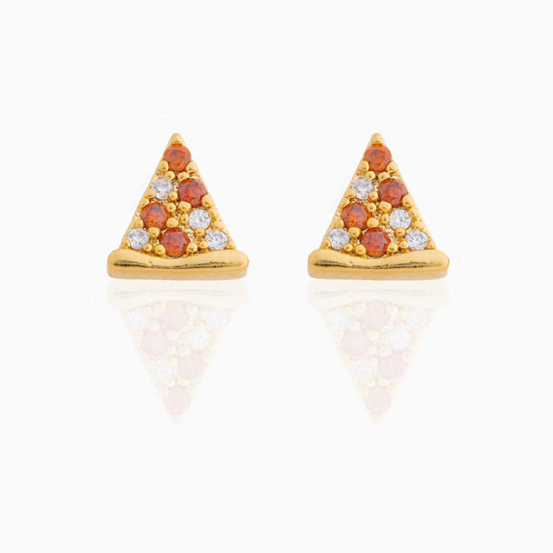 18K Real Gold Color-preserving Fruit Hamburger Series Ear Studs