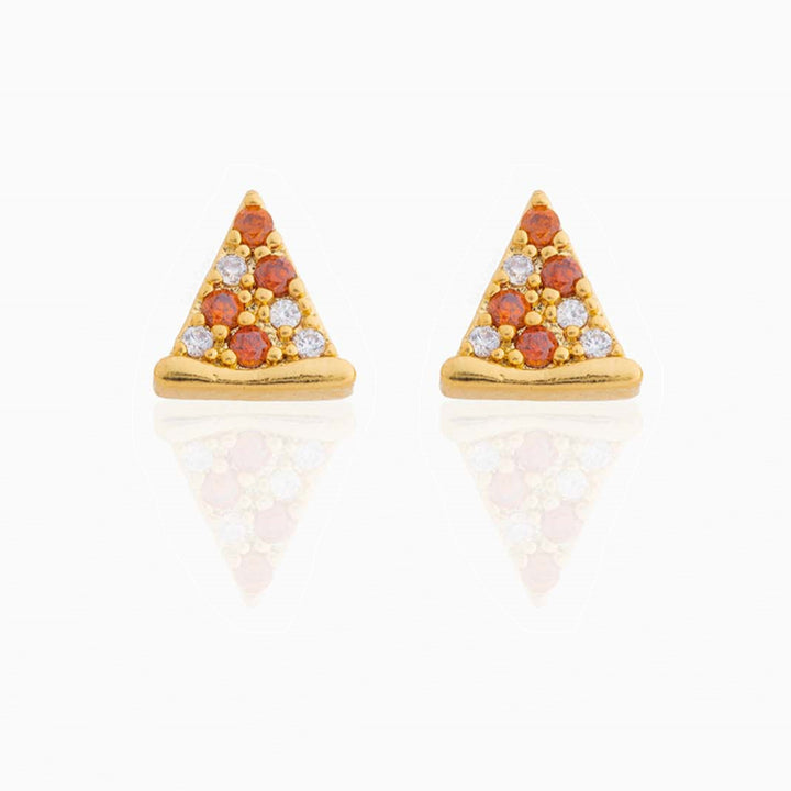 18K Real Gold Color-preserving Fruit Hamburger Series Ear Studs