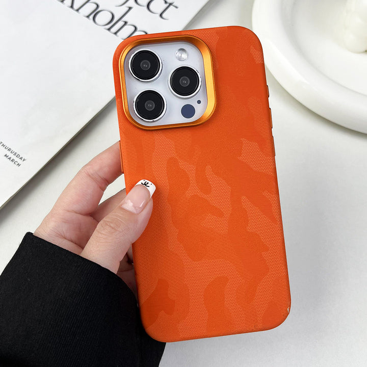 Applicable Fiber Camouflage Magnetic Phone Case