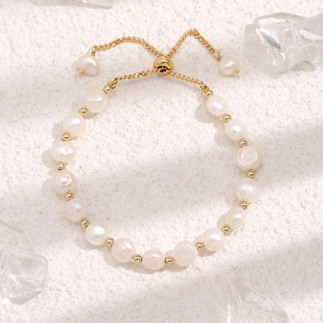 Freshwater Pearl Small Pearl Pull Bracelet Women's Retro