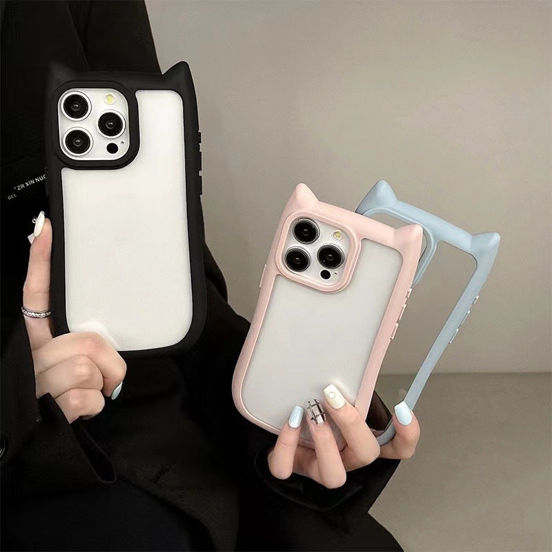 Cute Cat Ears Phone Case Protective Sleeve