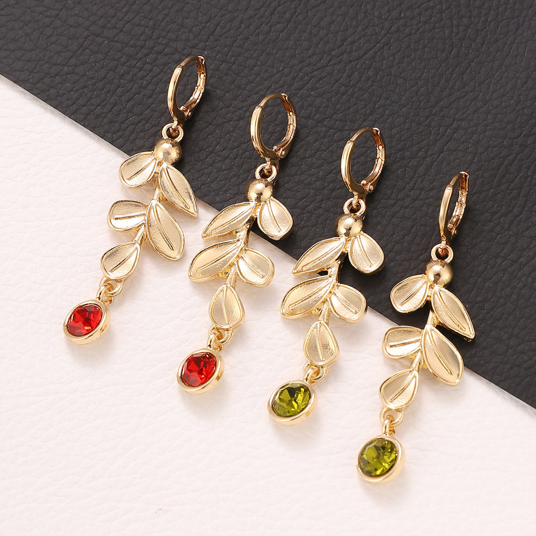 Fashion Simple Leaf-shaped Earring Female Creative