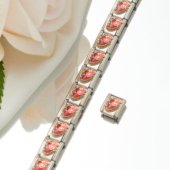 Stainless Steel Plated 18K Module Combination Bracelet