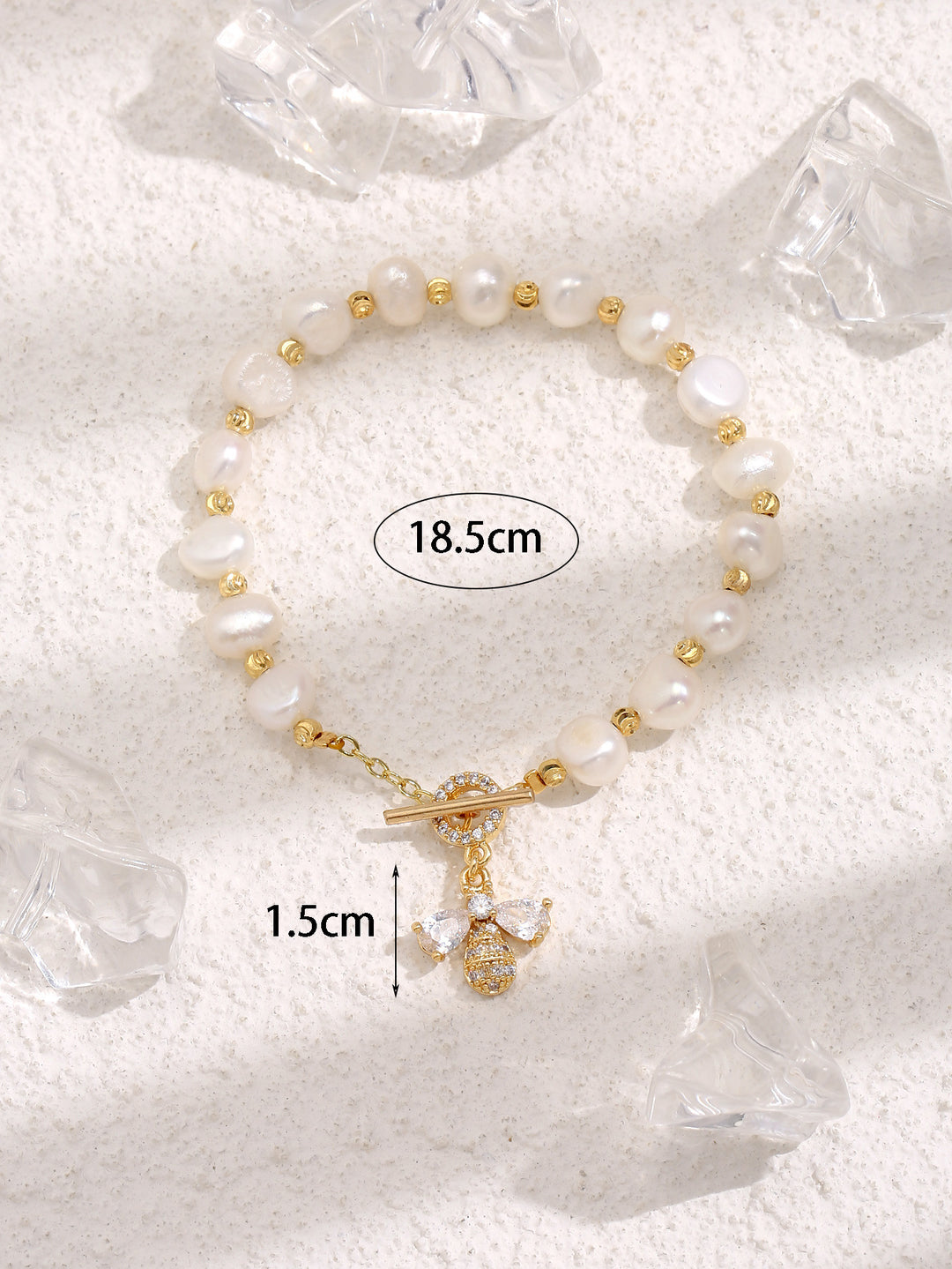 Freshwater Pearl Small Pearl Pull Bracelet Women's Retro